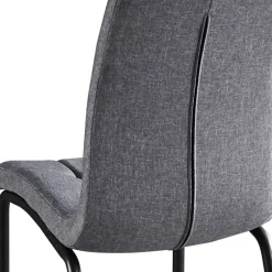 Hellgraue Polsterstühle aus Webstoff - Janny (2er Set)^Wohnen Sale