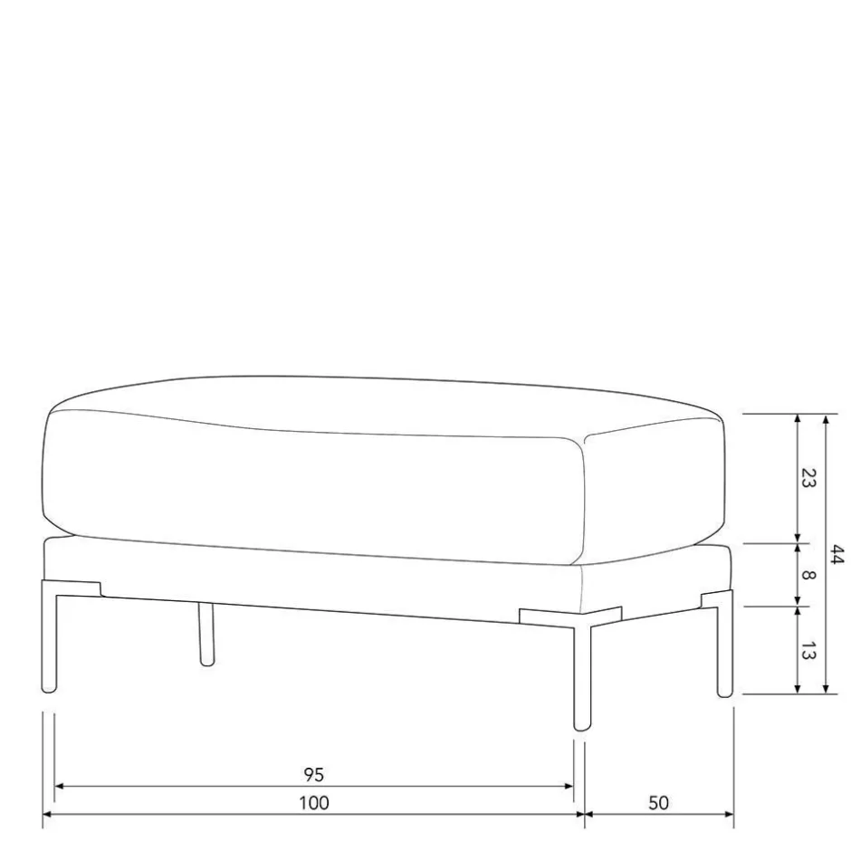 Wohnen Hellgraue Wohnlandschaft aus Modulen - Horedion (fünfteilig)