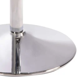 Wohnen Hellgrauer Barhocker mit Metallbügel Lehne - Hambor