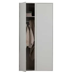 Wohnen Hellgrauer Kleiderschrank in modernem Design - Bai