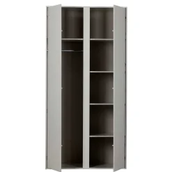 Wohnen Hellgrauer Kleiderschrank in modernem Design - Bai