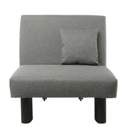 Wohnen Hellgrauer Schlafsessel mit 85 cm Breite - Miracella