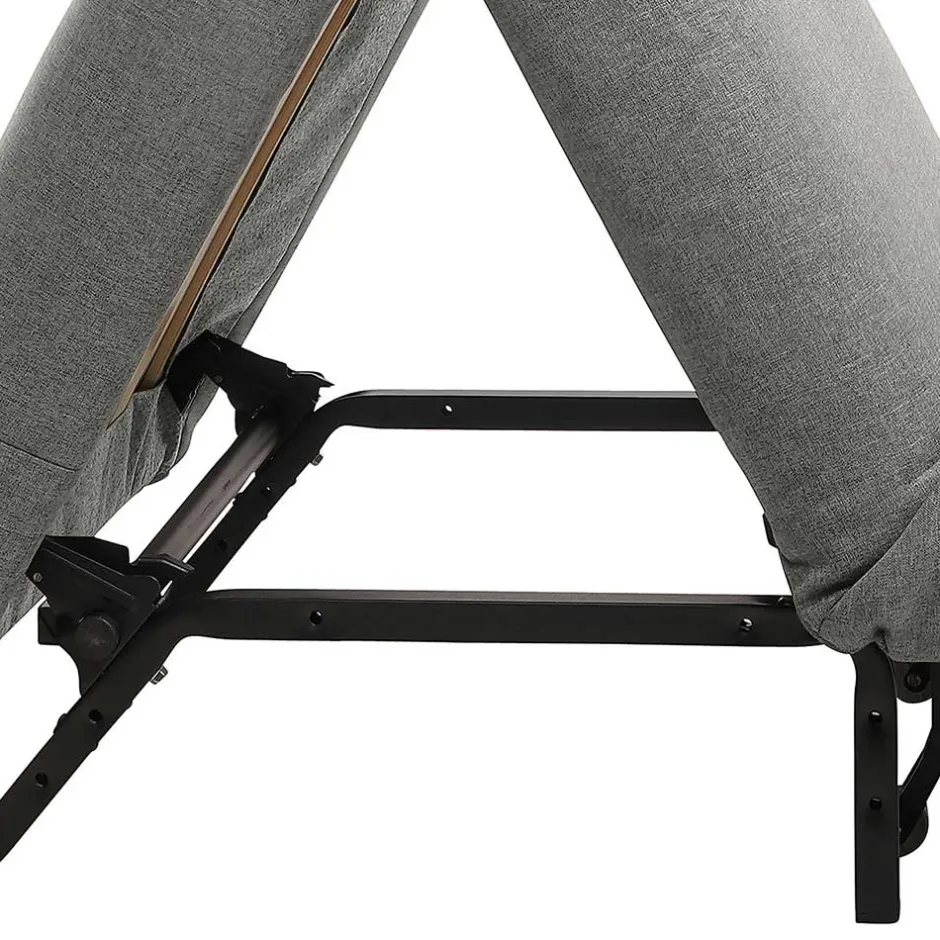 Wohnen Hellgrauer Schlafsessel mit 85 cm Breite - Miracella