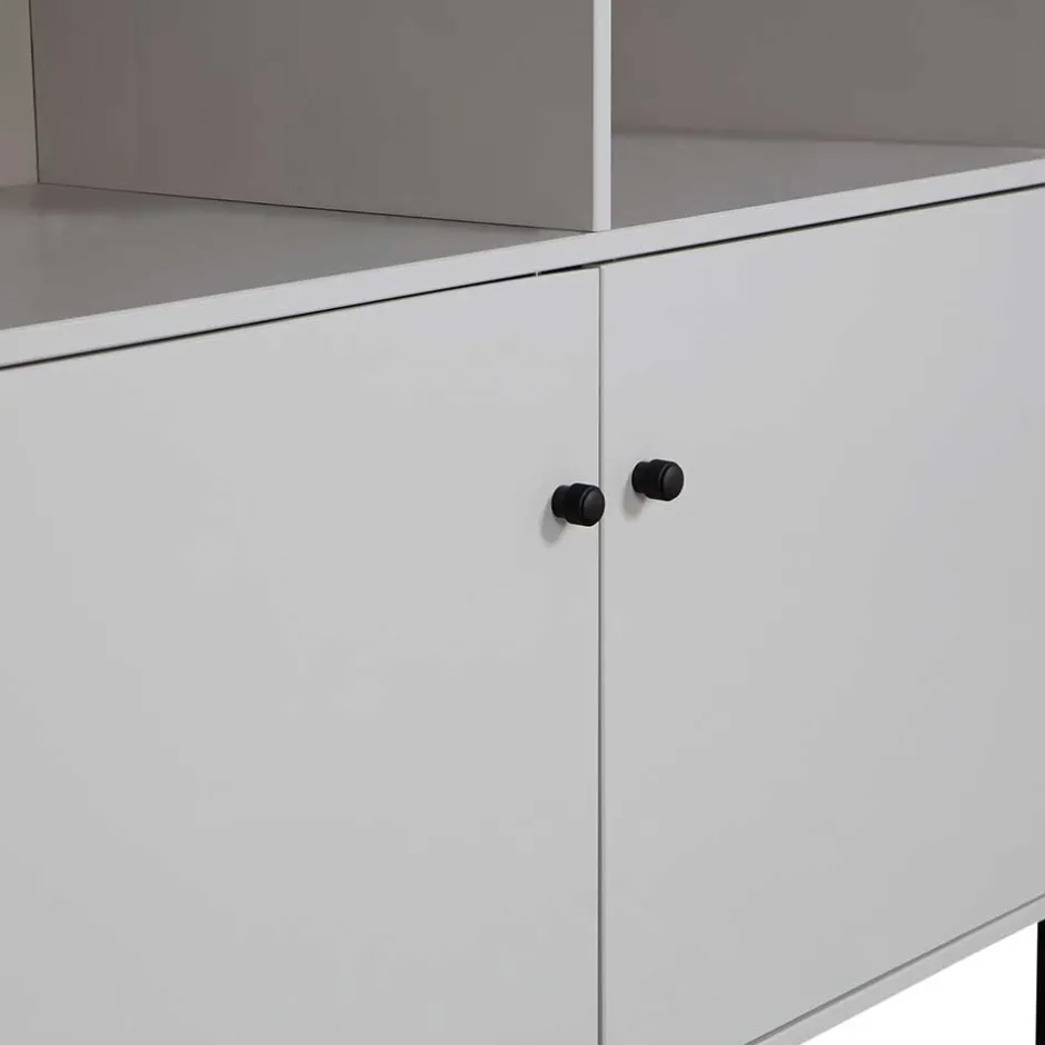 Hellgrauer Schrank mit vier Fächern - Rocca^Wohnen Online