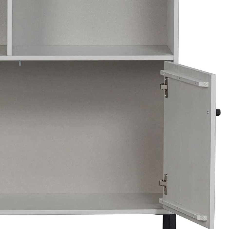 Hellgrauer Schrank mit vier Fächern - Rocca^Wohnen Online