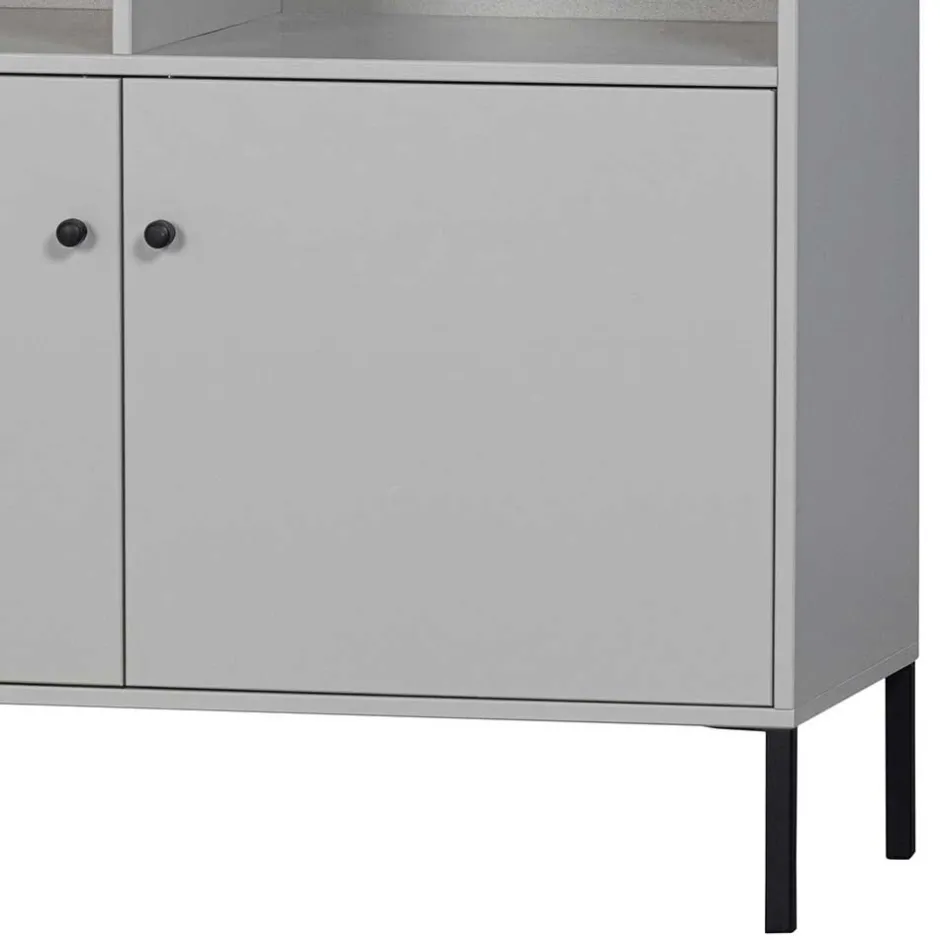 Hellgrauer Schrank mit vier Fächern - Rocca^Wohnen Online