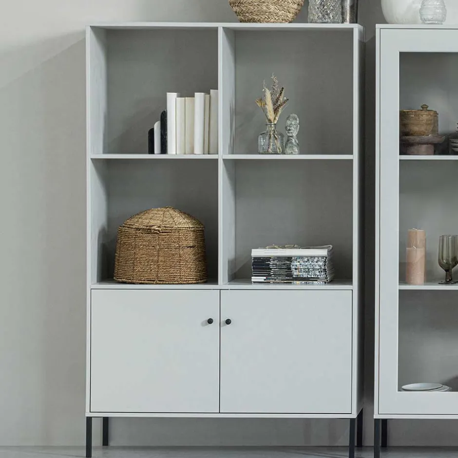 Hellgrauer Schrank mit vier Fächern - Rocca^Wohnen Online