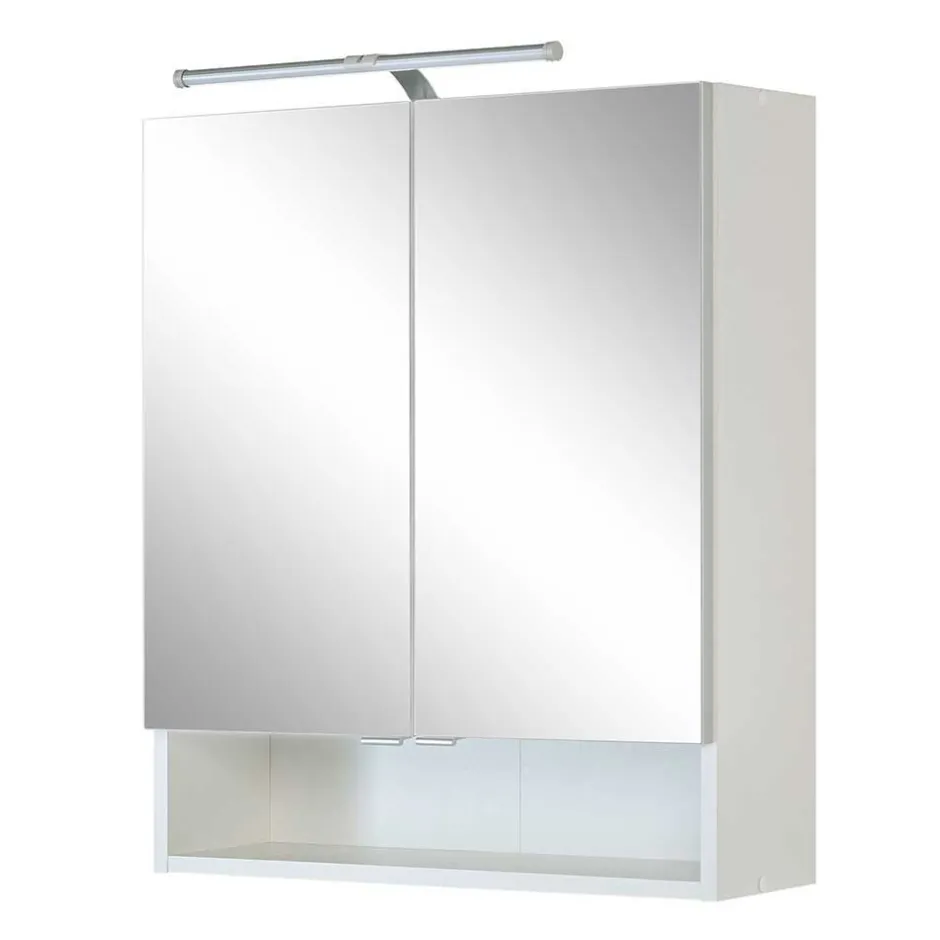 Wohnen Hellgraues Badezimmermöbel Set günstig - Girios (vierteilig)