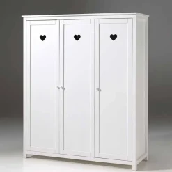 Kinder Wohnen Herz Design Kinderzimmer in Weiß - Grandory (dreiteilig)