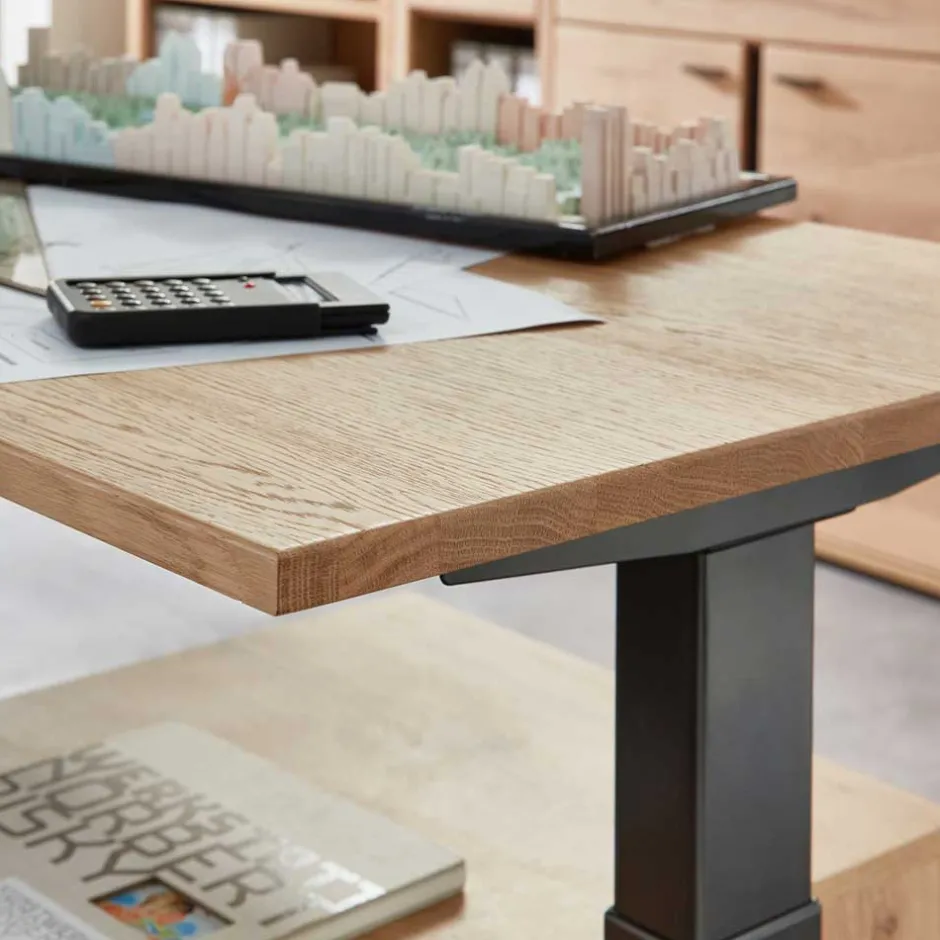 Höhenverstellbarer Bürotisch in Wildeiche - Emly^Wohnen Clearance