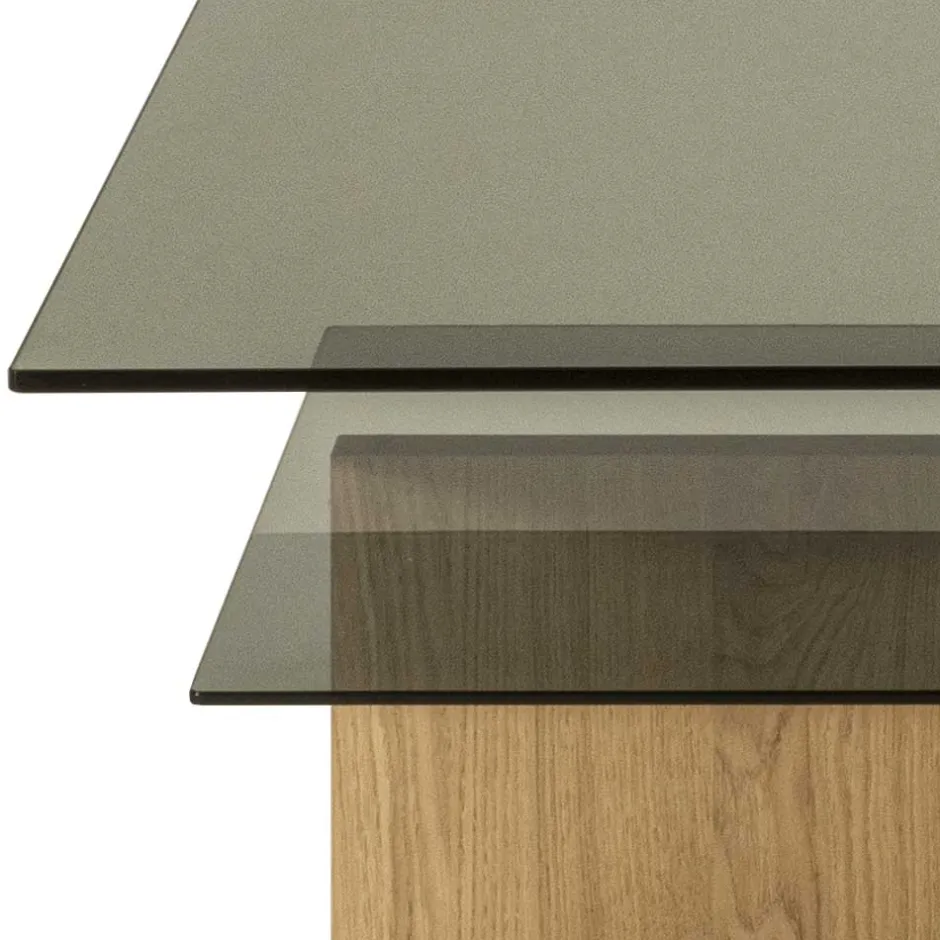 Höhenverstellbarer Couchtisch aus Parasolglas - Bonifazio^Wohnen New