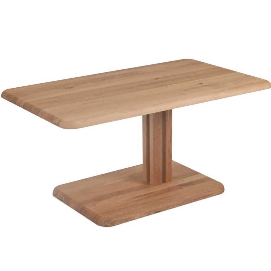 Wohnen Höhenverstellbarer Couchtisch aus Wildeiche Bianco - Cary