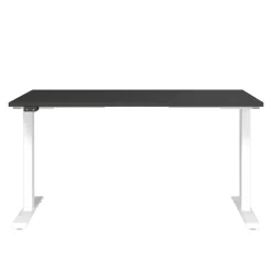 Wohnen Höhenverstellbarer Schreibtisch in Dunkelgrau - Vlatin