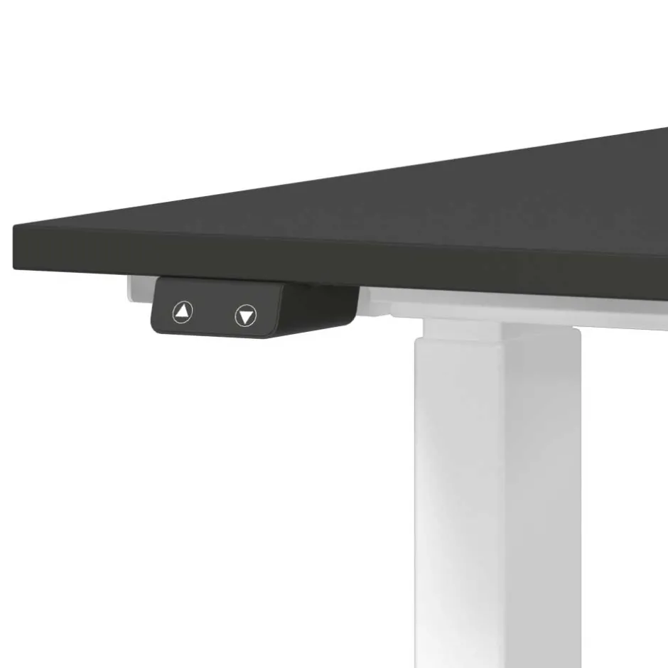 Wohnen Höhenverstellbarer Schreibtisch in Dunkelgrau - Vlatin