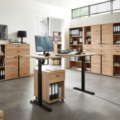 Wohnen Höhenverstellbarer Schreibtisch elektrisch - Emly