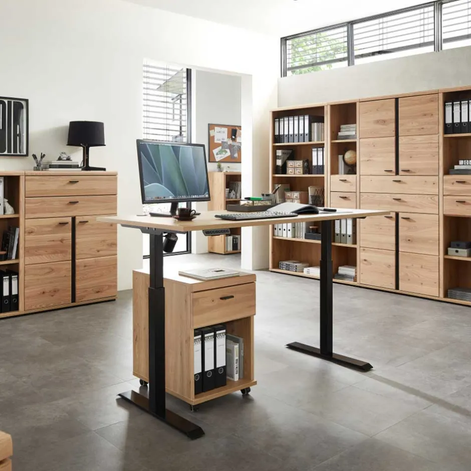 Wohnen Höhenverstellbarer Schreibtisch elektrisch - Emly