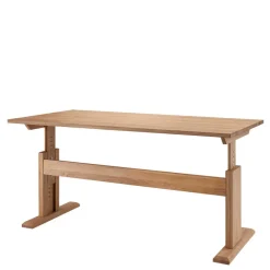 Wohnen Höhenverstellbarer Schreibtisch aus Wildeiche - Rosenna