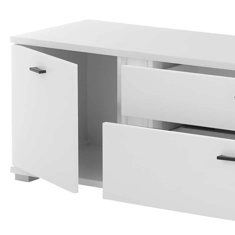 Wohnen Highboard & TV Board & Wandboard mit LED - Tirol (dreiteilig)