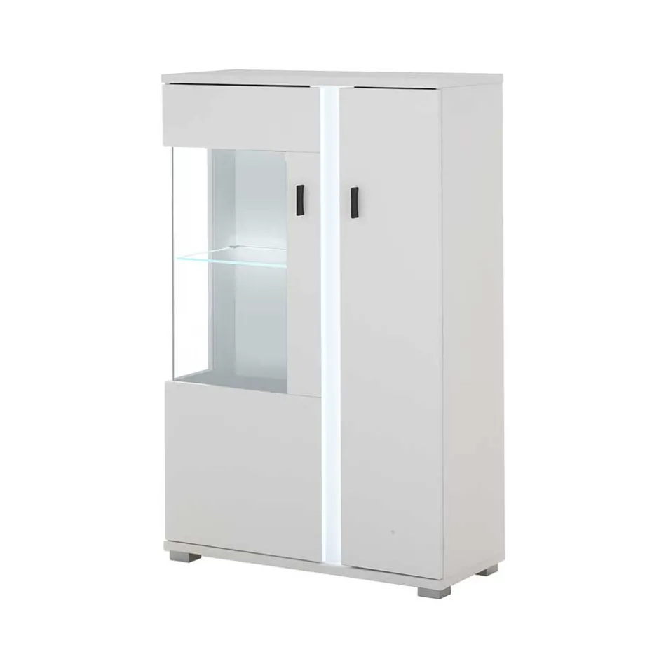 Wohnen Highboard & TV Board & Wandboard mit LED - Tirol (dreiteilig)