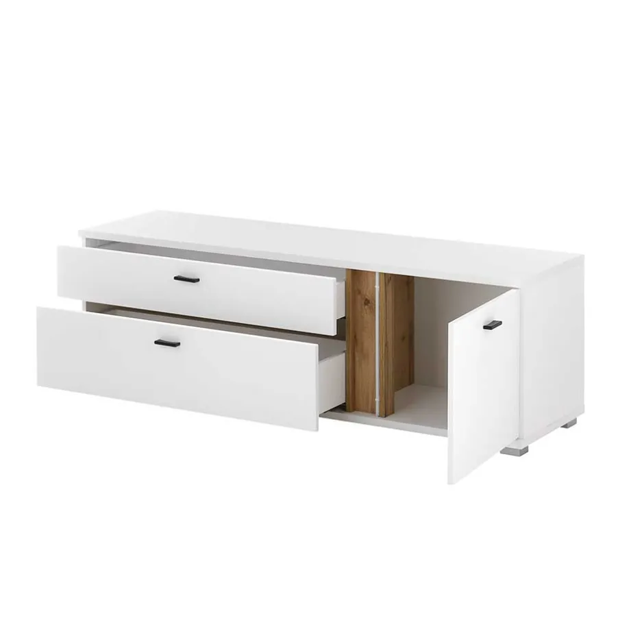 Wohnen Highboard & TV Lowboard & Wandboard Set - Racelyn (dreiteilig)