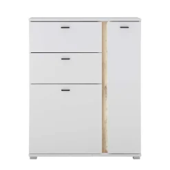Wohnen Highboard & TV Lowboard & Wandboard Set - Racelyn (dreiteilig)