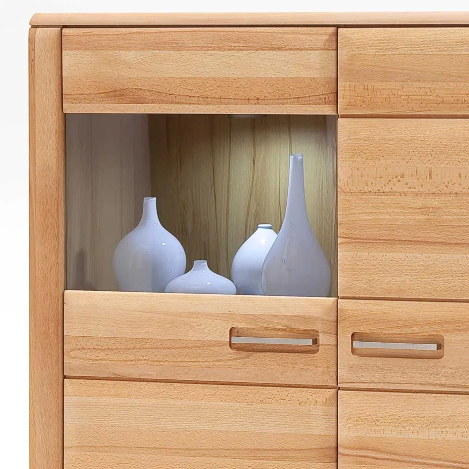 Wohnen Highboard Athias aus Kernbuche