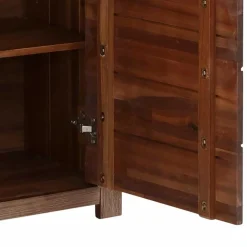 Wohnen Highboard aus Akazie Massivholz und Glas - Ruffes