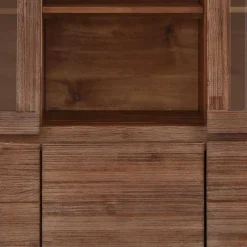 Wohnen Highboard aus Akazie Massivholz und Glas - Ruffes