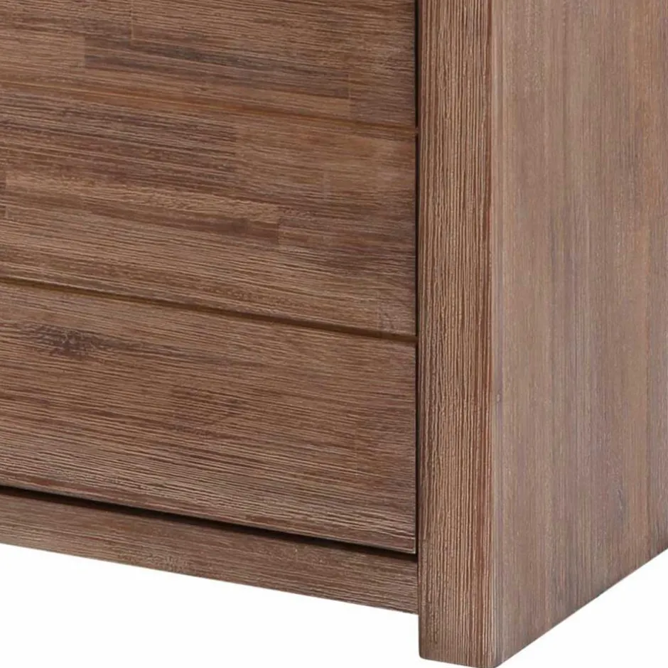 Wohnen Highboard aus Akazie Massivholz und Glas - Ruffes