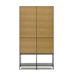 Wohnen Highboard in Eichefarben und Anthrazit - Utperio