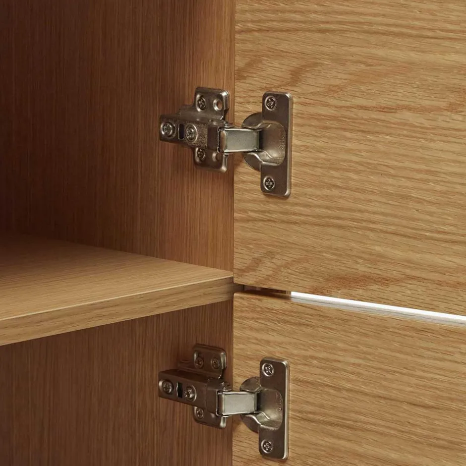 Wohnen Highboard in Eichefarben und Anthrazit - Utperio