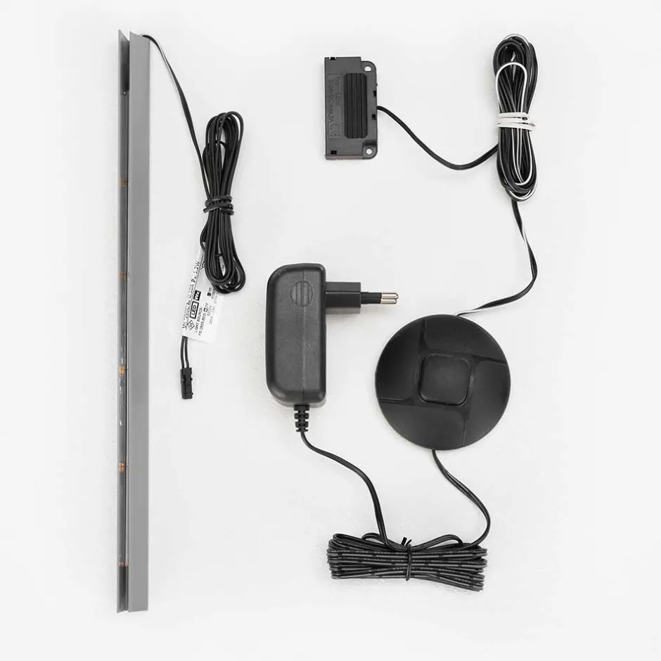 Wohnen Highboard in Hellgrau & Zinneiche NB - Lioscas