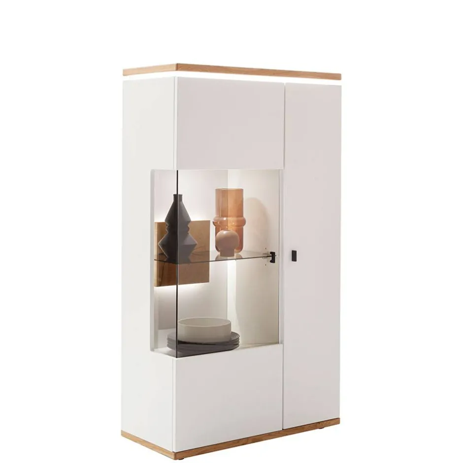 Highboard in Soft White und Wildeiche - Yordyn^Wohnen New