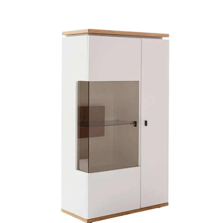 Highboard in Soft White und Wildeiche - Yordyn^Wohnen New