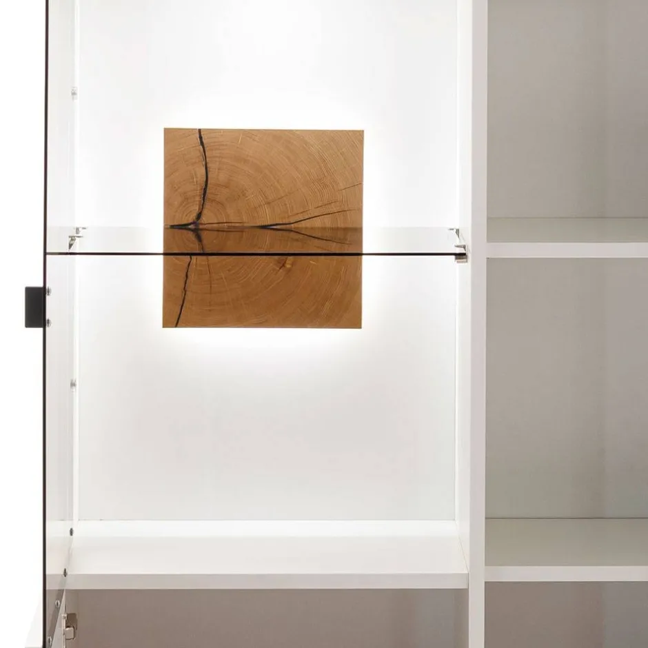 Highboard in Soft White und Wildeiche - Yordyn^Wohnen New