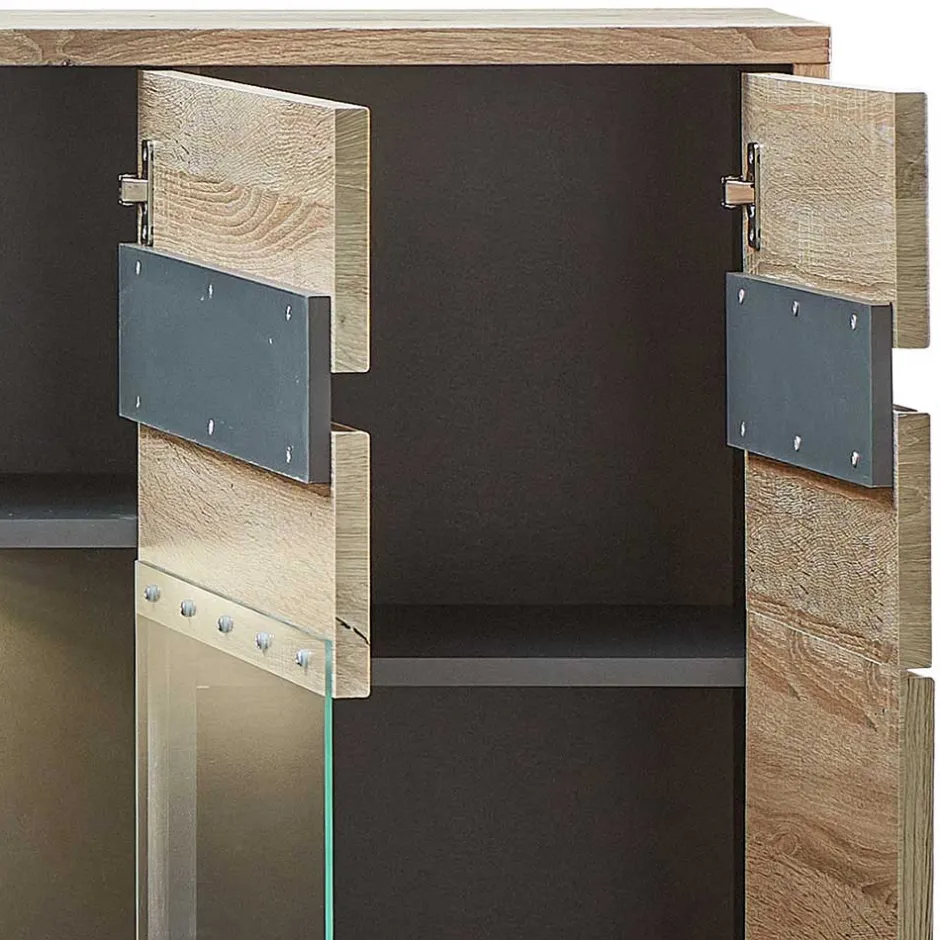 Highboard mit 3 Türen & 2 Schubladen - Zelio^Wohnen Sale
