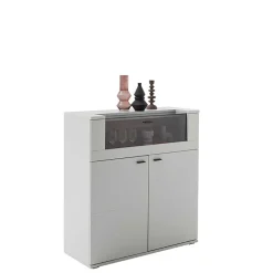 Wohnen Highboard mit Glas Klappe & zwei Türen - Apulco