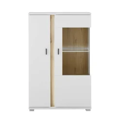 Wohnen Highboard mit Glas und Licht modern - Racelyn