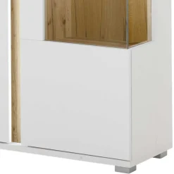 Wohnen Highboard mit Glas und Licht modern - Racelyn