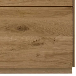 Wohnen Highboard mit Glaseinsatz aus Wildeiche massiv - Millena