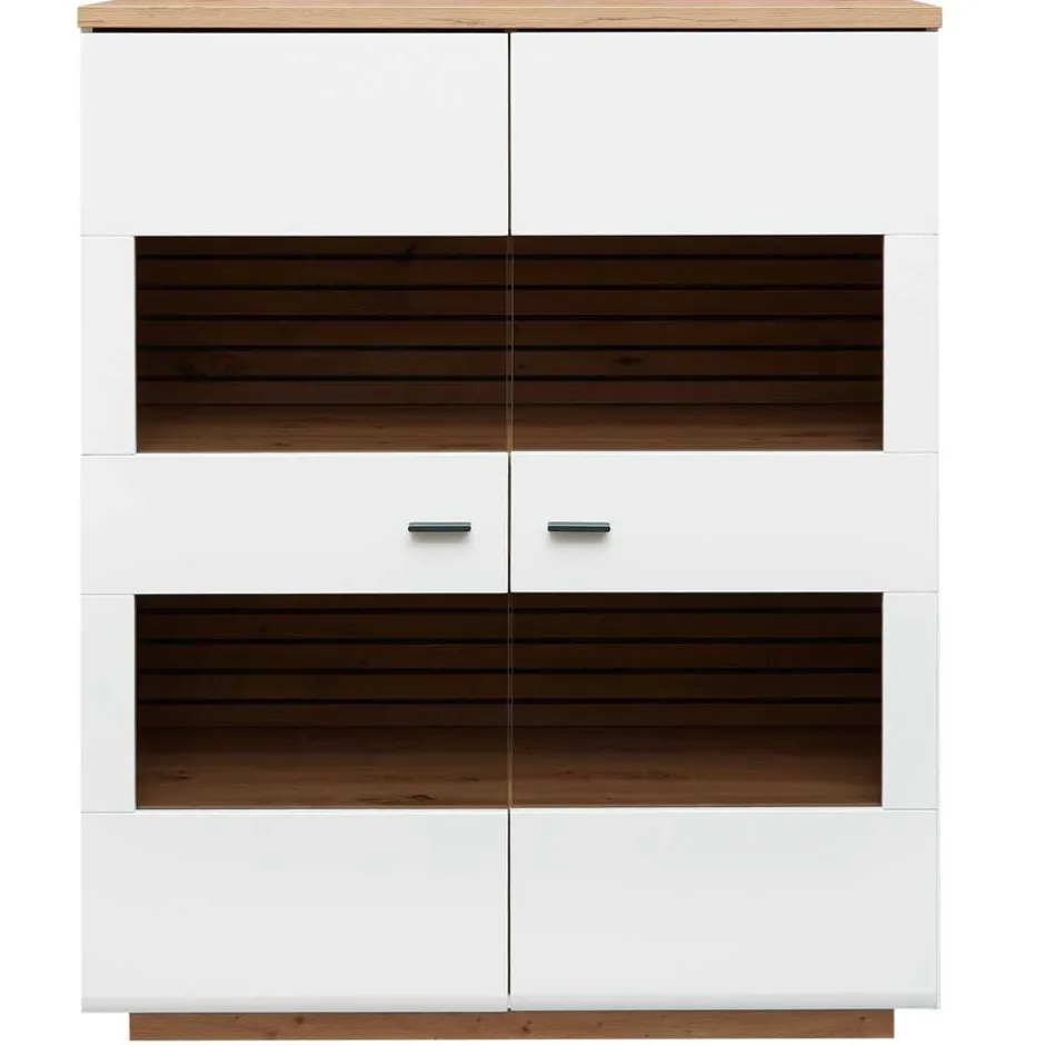 Highboard mit Glaseinsätzen 2-türig - Niam^Wohnen Clearance