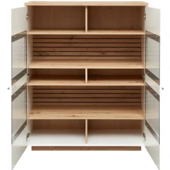 Highboard mit Glaseinsätzen 2-türig - Niam^Wohnen Clearance