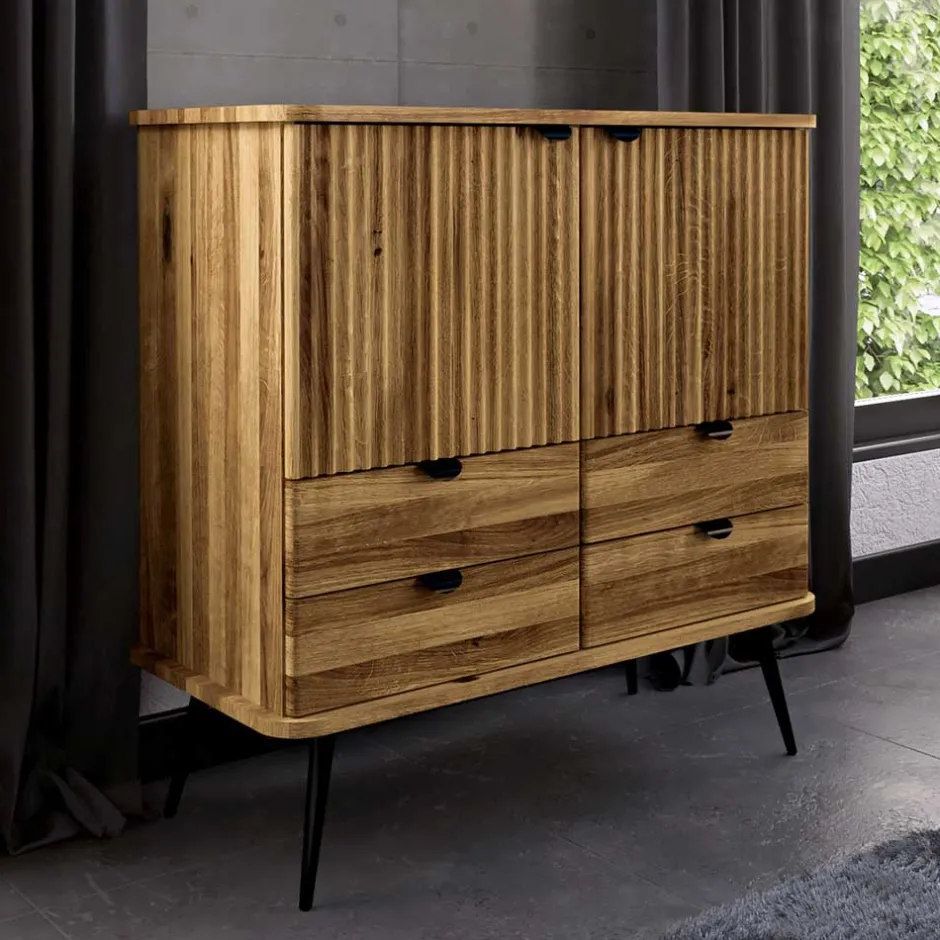 Wohnen Highboard mit vier Schubladen & zwei Türen - Casarius