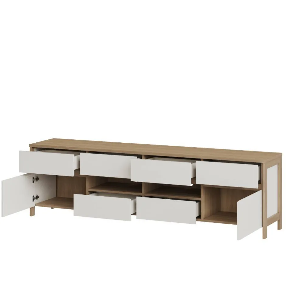 Wohnen Highboard und TV-Board und Wandboard Set - Ovidio (dreiteilig)