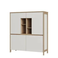 Wohnen Highboard und TV-Board und Wandboard Set - Ovidio (dreiteilig)