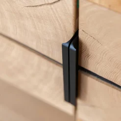 Highboard Vitrine aus Eiche und Glas - Masicuri^Wohnen Clearance