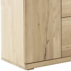 Wohnen Highboard Vitrine aus hellem Asteiche Massivholz - Losiamos