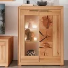 Highboard Vitrine aus Kernbuche Massivholz - Sarosca^Wohnen