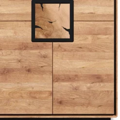 Wohnen Highboard Vitrine aus Wildeiche Massivholz - Shipper