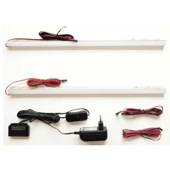 Wohnen Highboard Vitrine in Weiß mit Schwarzgrau - Loazin